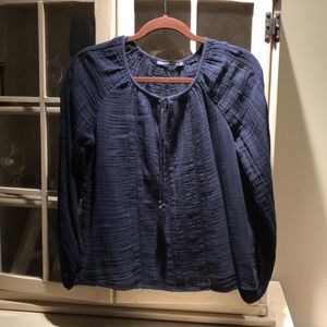 Abercrombie and Fitch Blue Flowy Blouse